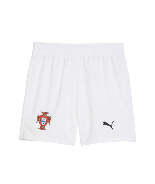 Calça Futebol Menino de Puma Portugal Réplica Branco