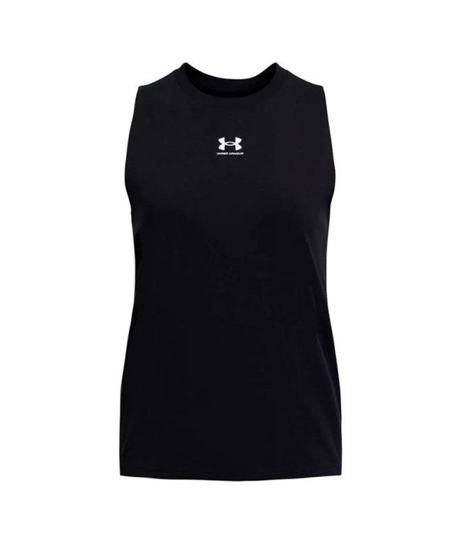 T-shirt Under Armour Femme débardeur Rival Muscle Noir