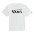 Camiseta Vans Por Classic White/Black Infantil