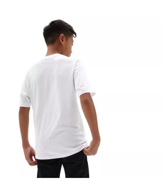 Camiseta Vans Por Classic White/Black Infantil