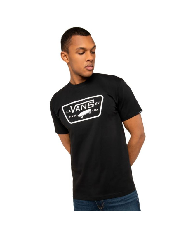 Camiseta Vans Mn Full Patch Preto/Branco Homem