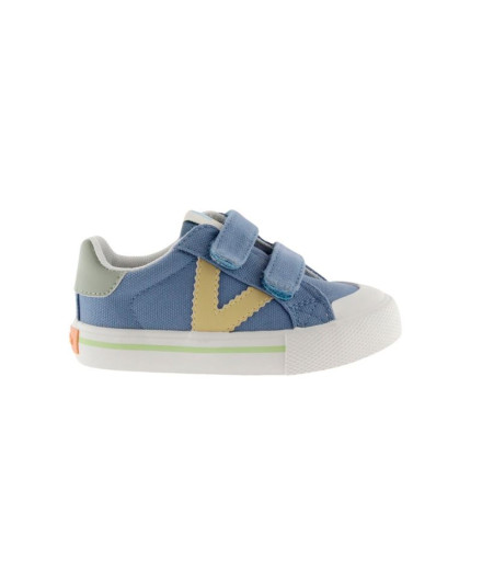Sapatilhas Victoria Tribu Tiras Lona Infantil Jeans