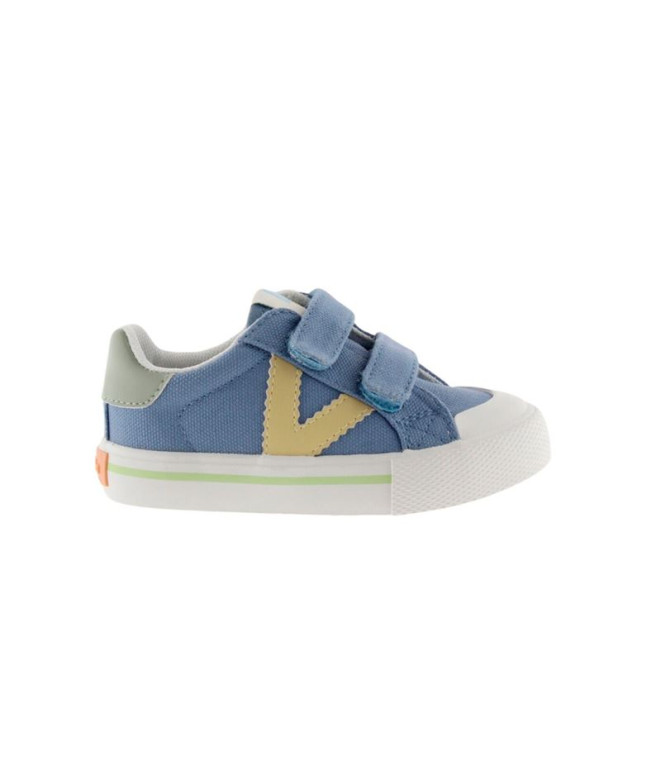 Zapatillas Victoria Tribu Tiras Lona Infantil Jeans