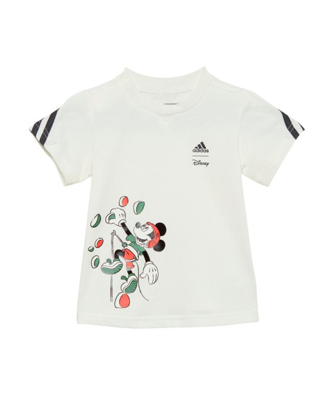 Camiseta adidas Disney Mickey Mouse Infantil Blanco