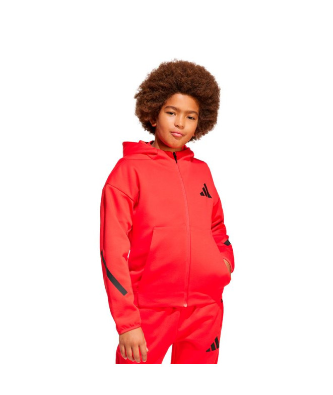 Sweat adidas Enfant Z.N.E.Fz Rubpur/Noir