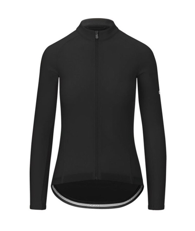 Veste Cyclisme Femme by Giro Chrono Ls Thermal Jersey Black