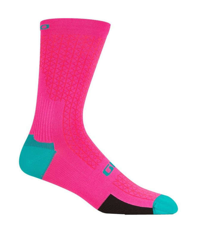 Calcetines de Ciclismo Giro Hrc Team Neon Pink