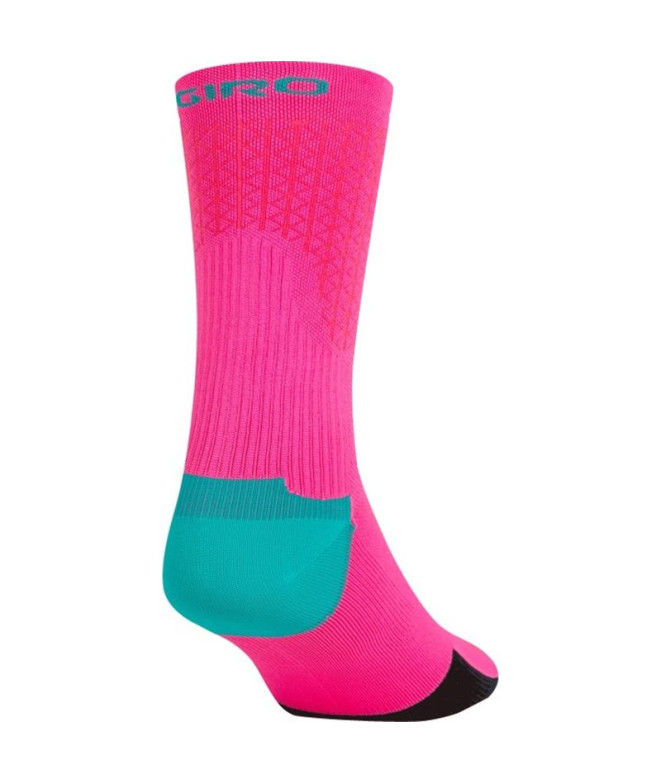 Meias Ciclismo de Giro Hrc Team Neon Pink