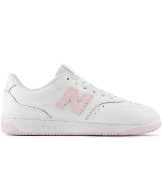 Zapatillas Casual New Balance 80 Mujer Blanco/Rosa