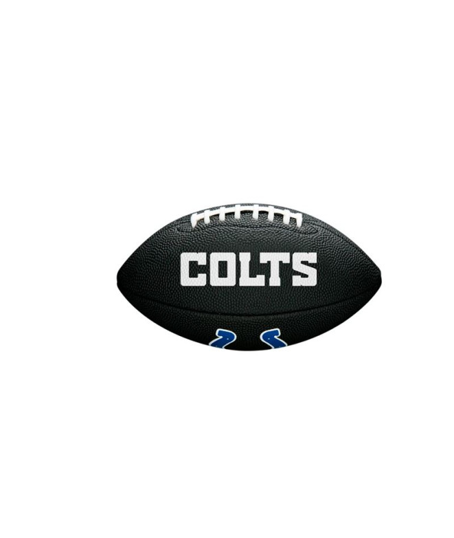 Bola de Futebol Americano Wilson Infantil Mini Nfl Team Soft Touch Fb Bl Em Preto/