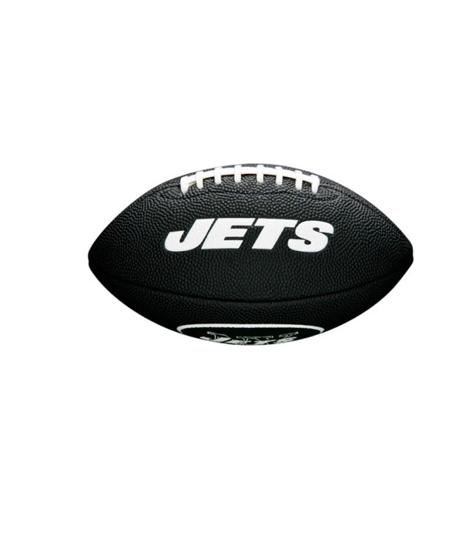 Bola de Futebol Americano Wilson Infantil Mini Nfl Team Soft Touch Fb Bl Nj Black/