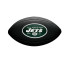 Bola de Futebol Americano Wilson Infantil Mini Nfl Team Soft Touch Fb Bl Nj Black/
