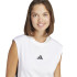 Camiseta adidas Mulher 3 Bandas Sj Tk Branco/Preto