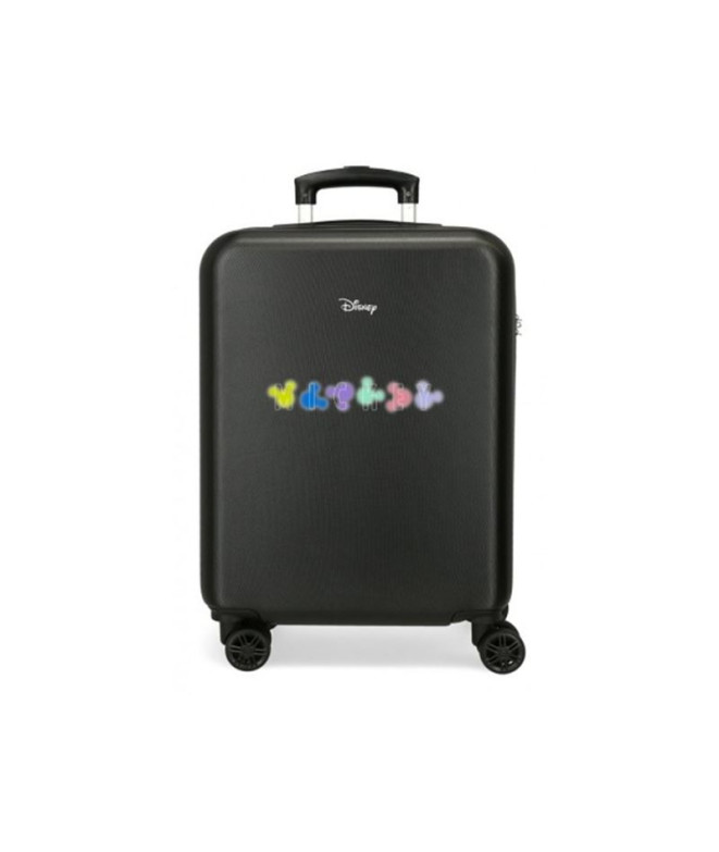 Valise Disney Abs 55Cm 4R Têtes de Mickey Noir