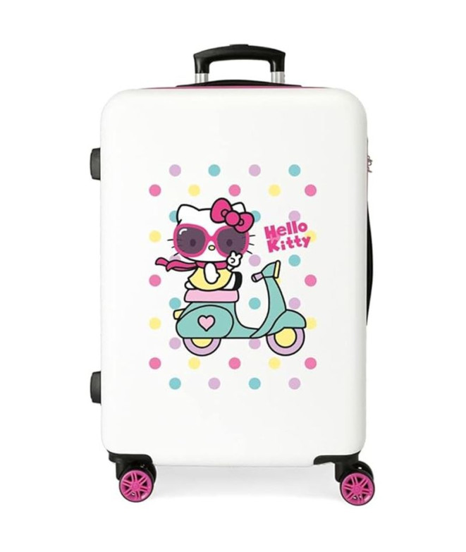 Trolley Abs 50Cm.4R.Hello Kitty You Are Cute Blanc