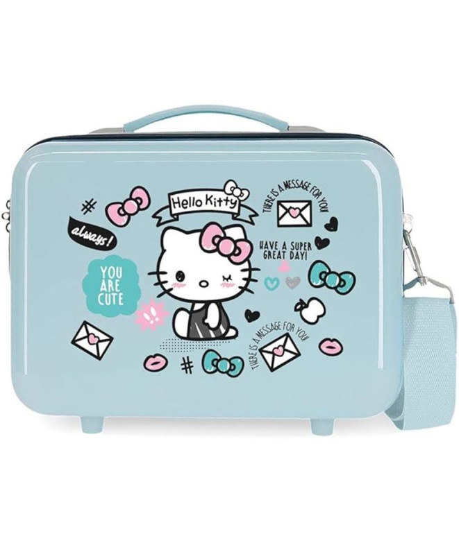 Neceser Abs Hello Kitty You Are Cute Azul