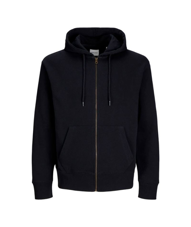 Moletom Homem Jack & Jones Jjecharge Sweat Zip Hood Noos Preto