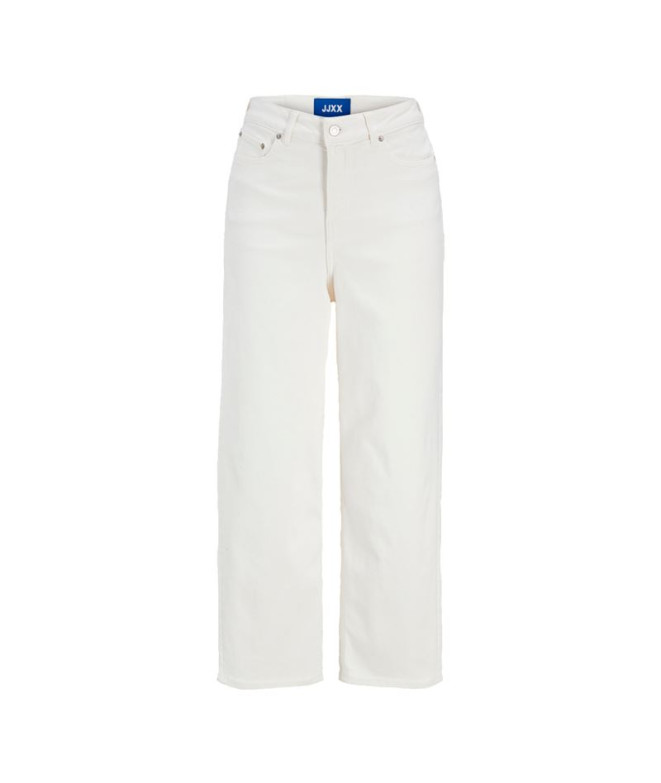 Pantalones Jack & Jones Jxmilla Culotte Hw Jeans C185 Dnm Ln Mujer White Denim
