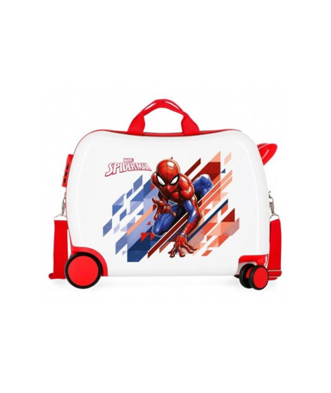 Maleta Marvel Infantil Abs 4R Spiderman Blanco