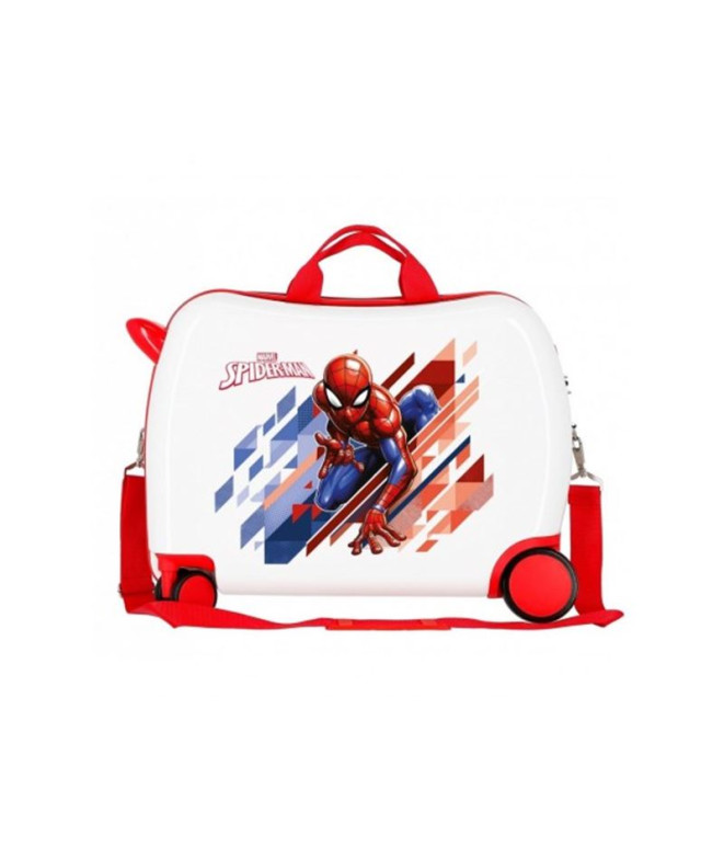 Maleta Marvel Infantil Abs 4R Spiderman Blanco