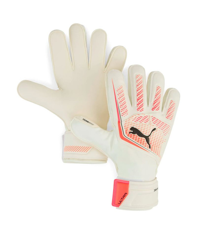 Guantes de portero de Fútbol Puma Ultra Match Pro, White Glo, Hombre