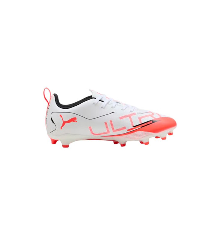 Zapatillas de Fútbol sala Puma Ultra 5 Play Fg/Ag J, Whi Niño