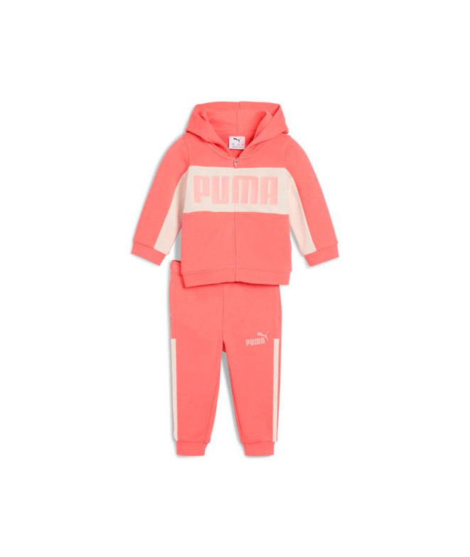 Chándal Puma Minicats Essentials Block H,Peach Frost, Bebés