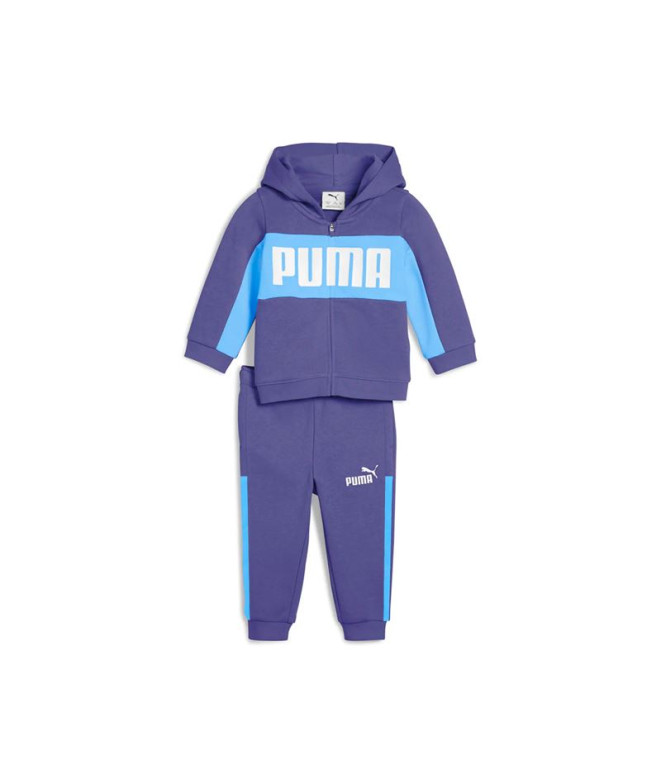 Chándal Puma Minicats Essentials Block H,Blue Crystal, Bebés