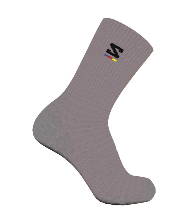 Calcetines de Running Salomon Sunday Smart Crew Shark Skin/Black