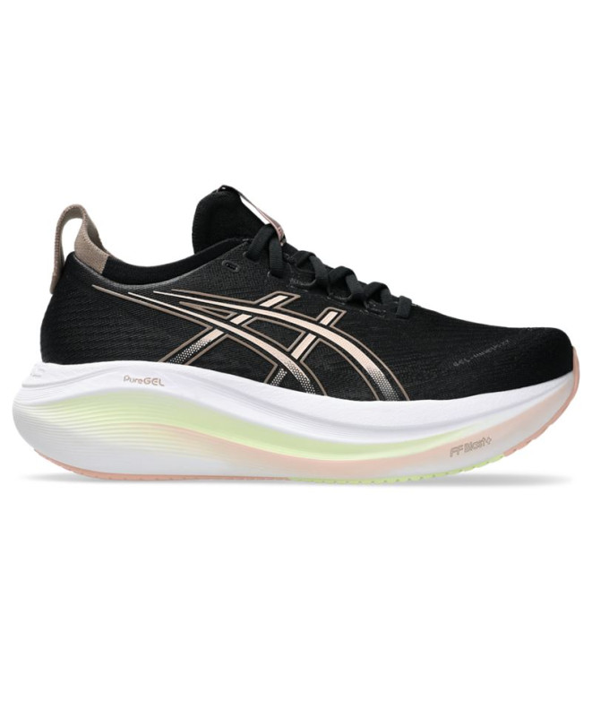 Sapatilhas Running Gel Mulher da ASICS -Nimbus 27 Preto/Breeze