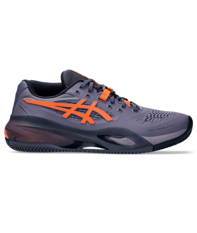 Chaussures Tennis Gel Homme de ASICS -Resolution X Clay Purple/Orange