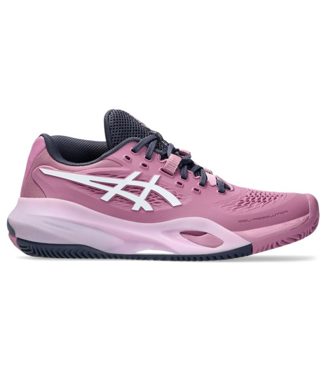 Chaussures Tennis Gel Femme from ASICS -Resolution X Clay Violet/Blanc