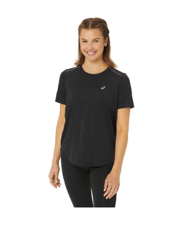 Camiseta Running Top Mulher por ASICS Road Ss Preto