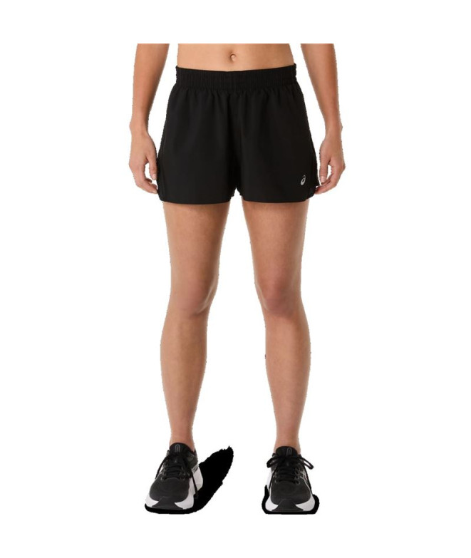 Calça Running Mulher ASICS Core Split Short Short Preto