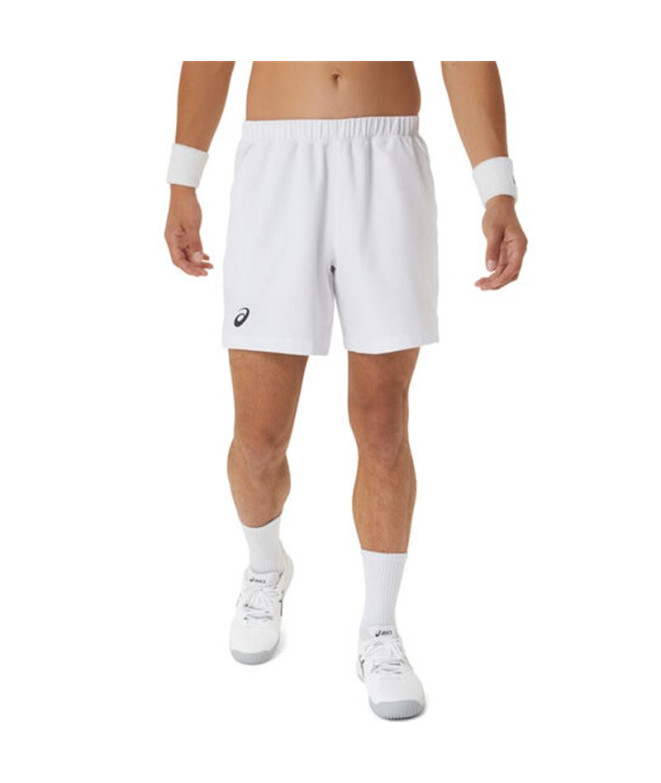 Calça Tênis Court Homem Calções de ASICS 7In Short Branco