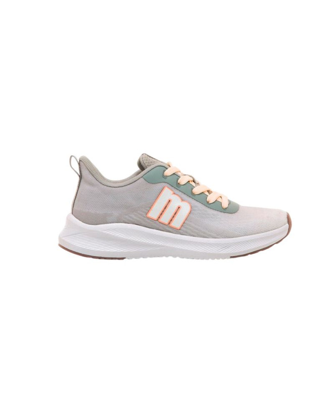 Zapatillas Mustang 2025 V Attitude Mujer Flykniting Gris Claro