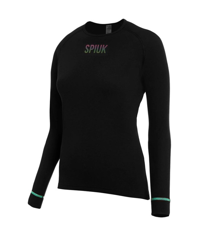 Camiseta Ciclismo Spiuk Mulher de M/L Anatómico Preto