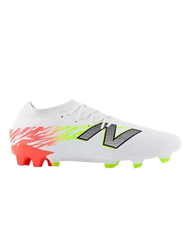 Football New Balance Homme Bottes Furon Team Fg V8 blanches