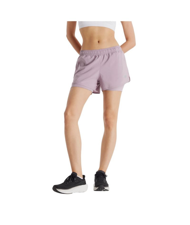 Pantalons New Balance Sport Essentials 2 en 1 3 Femme