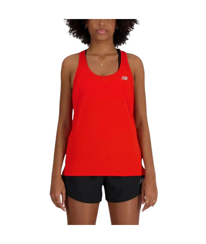 Camiseta New Balance Mulher Essenciais para desporto Laranja