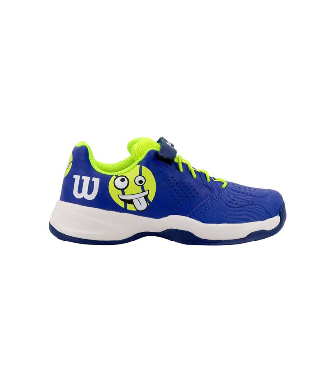 Chaussures Tennis Wilson Enfant de Kaos Emo Blanc/Jaune