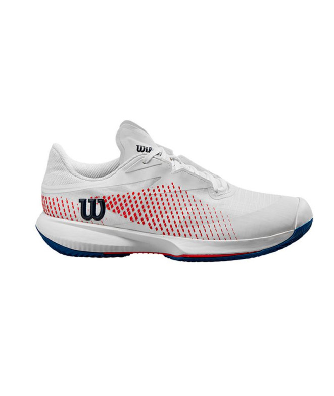 Chaussures Tennis Wilson Femme de Kaos Swift 2024 Clay Blanc/Bleu/Rouge