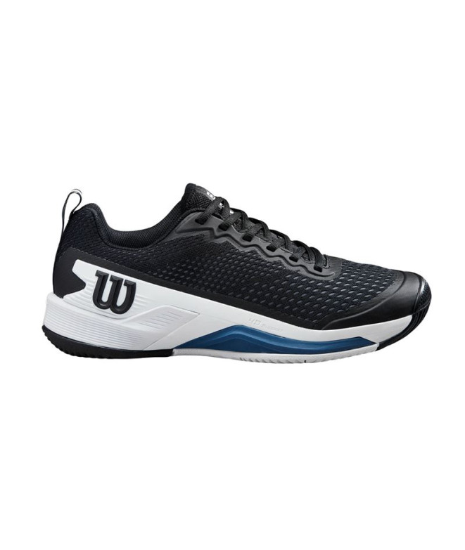 Chaussures de Tennis Wilson Rush Pro Homme Noir/Blanc/Bleu Ensign