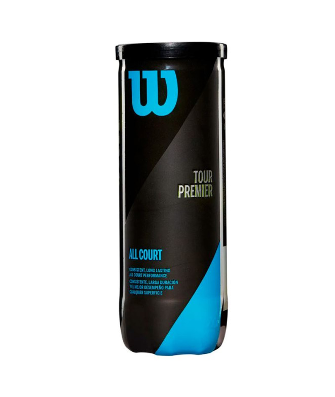 Tubo de 3 Pelotas Wilson Tour Premier All CT 3