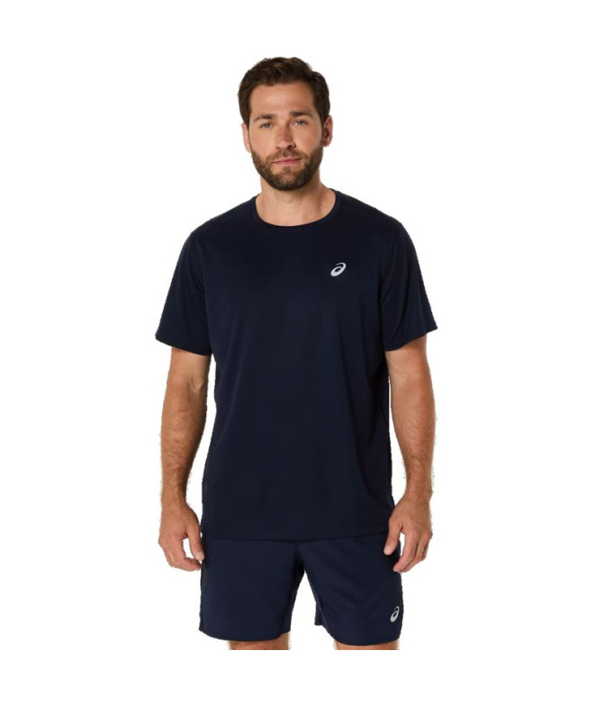 Camiseta Running Top Homem por ASICS ASICS Core Ss Azul Marinho