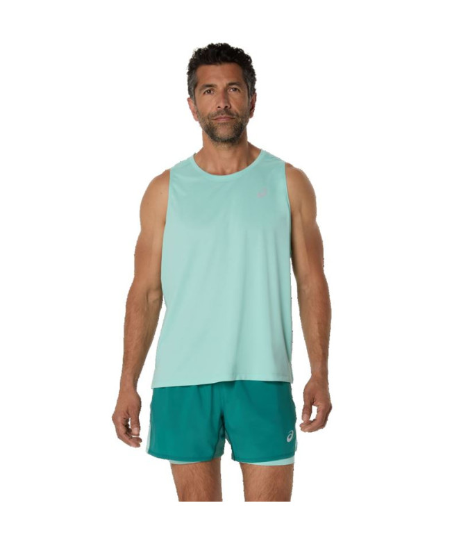 Camiseta Running Homem Camisola ASICS Core Verde