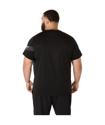 Camiseta Running Top Homem por ASICS ASICS Icon Ss Preto 2