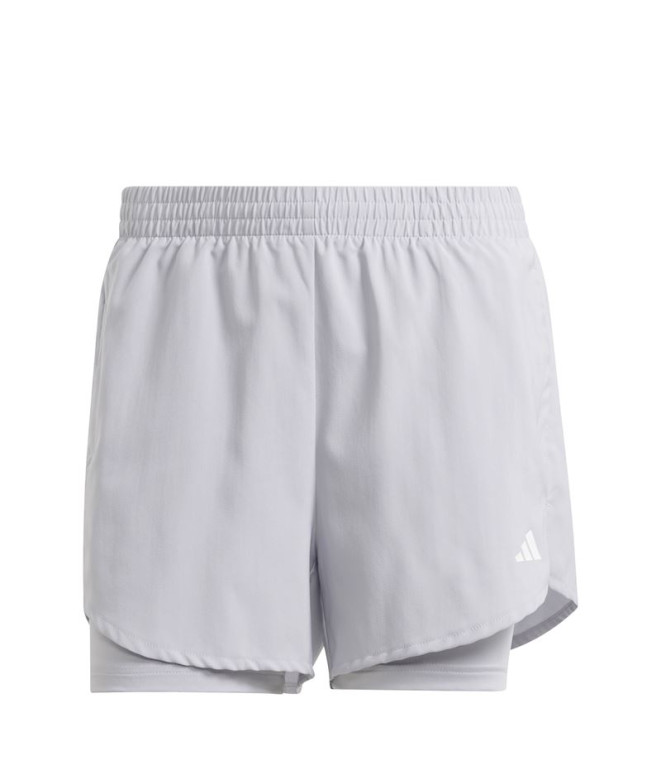 Pantalón de Fitness adidas Aeroready Minimal 2 In 1 Shorts Mujer Gris