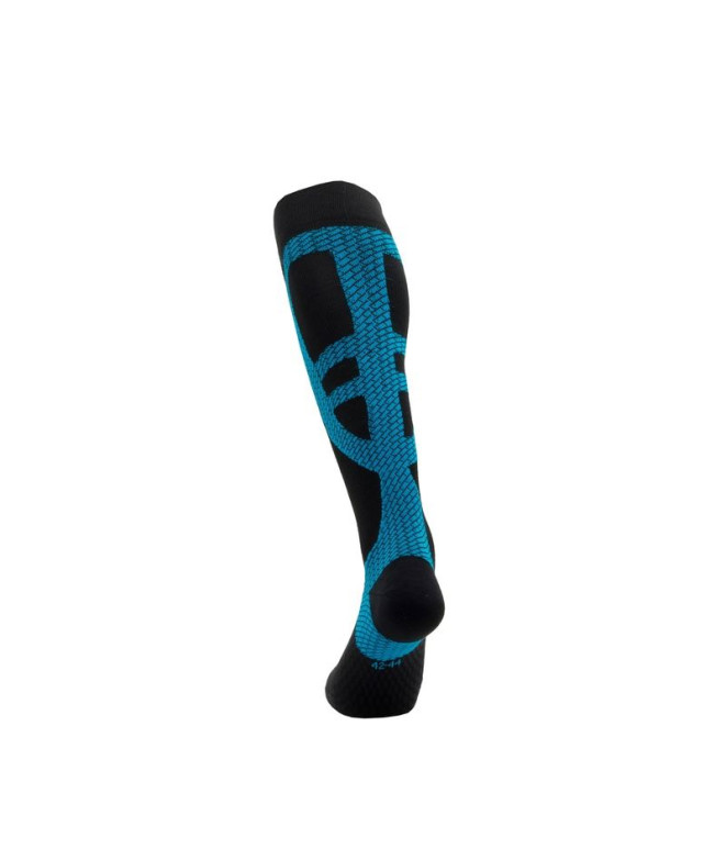 Meias Enforma Calf Sleeve Preto/Azul
