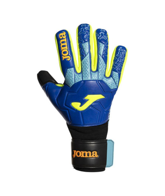 Luvas Joma Calções de guarda-redes Jomas Brave Royal Fluor Amarelo